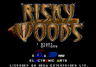 Risky Woods (USA, Europe) Title Screen